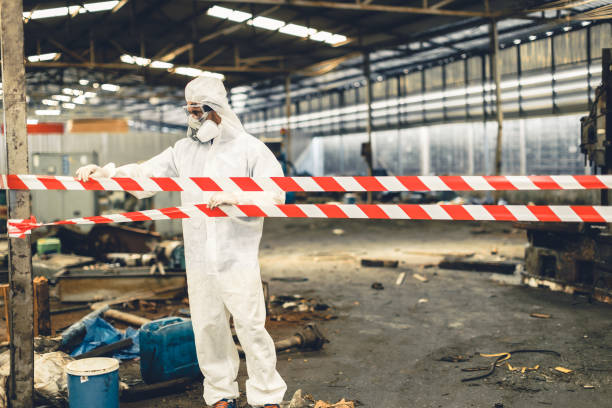 Professional Hoarding Cleanup technician working in Bertrand, NE
